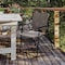 Flash Furniture Brown Folding Sling Patio Chairs with Armrests, 4PK 4-GM-SC098-BR-GG - alternate 1